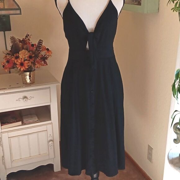 Gilli Rayon Open Tie Front  Sundress. - Picture 2 of 14